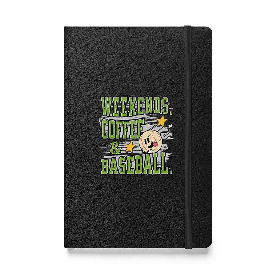 Weekends Coffee And Baseball Playful Hardcover Notebook product image (1)