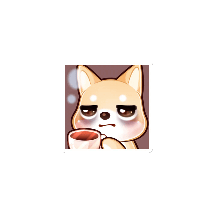 Shiba Coffee Emote Magnet product image (1)