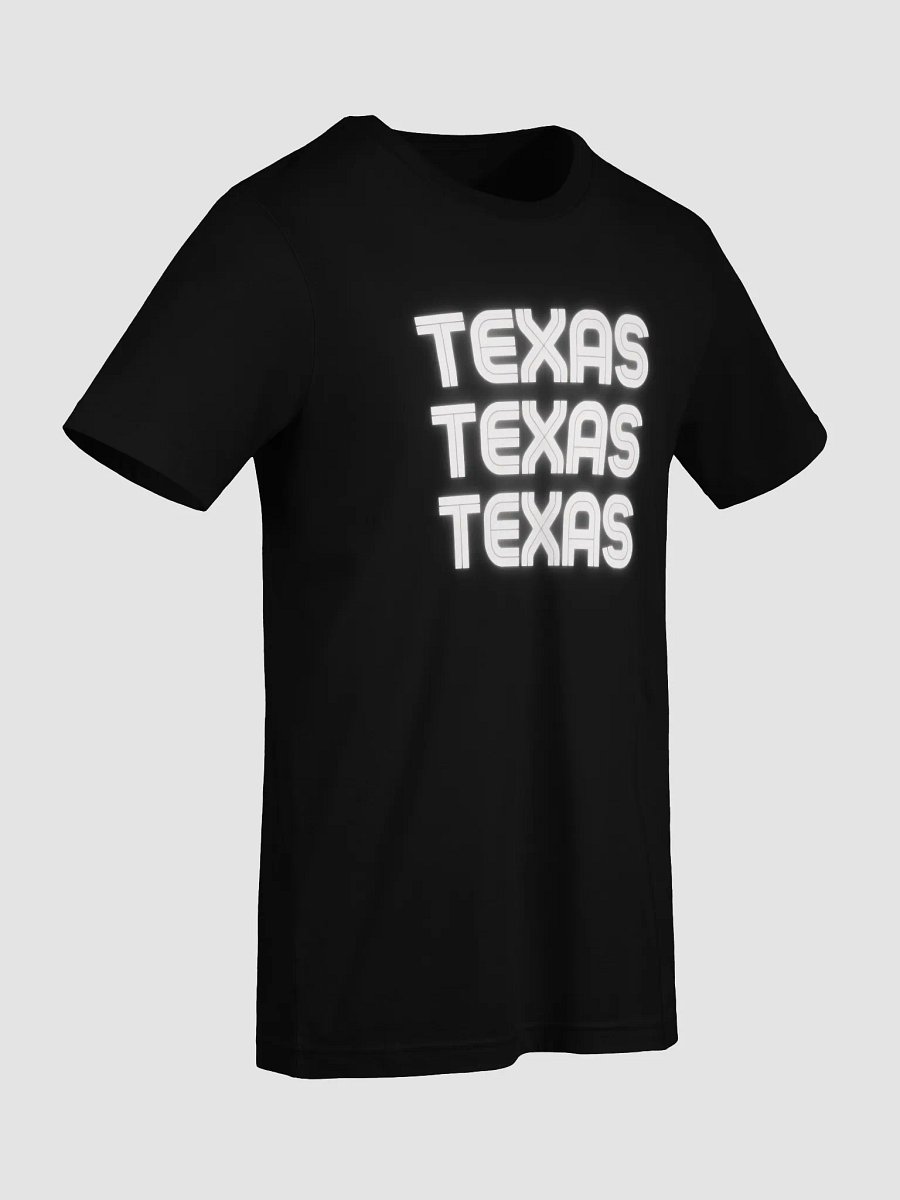 🤍 Triple Texas Neon Glow T-Shirt | Bella+Canvas Unisex Tee | Colo Pro Font in White Neon product image (66)