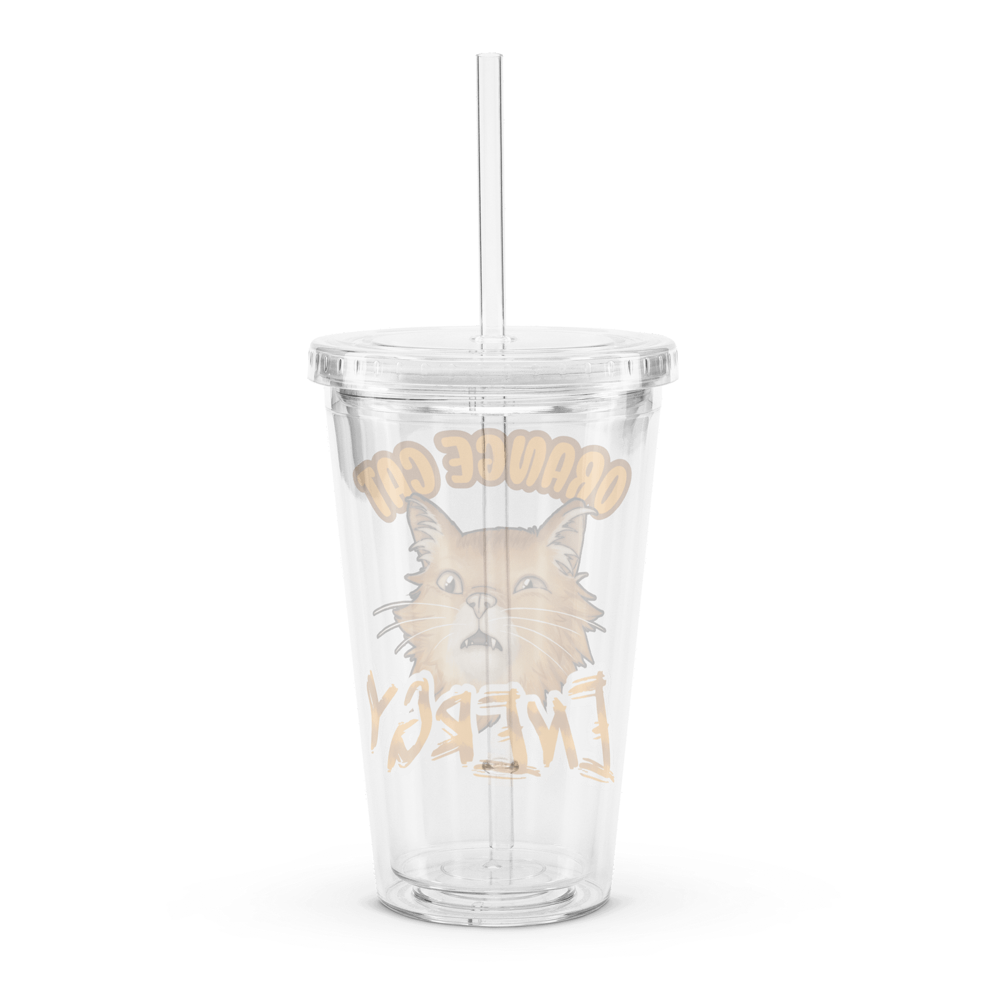 Orange Cat Energy Sippy Cup product image (2)
