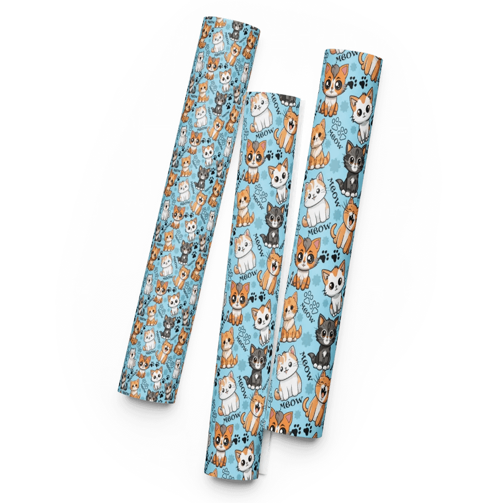Meow Magic Wrapping Paper - Blue product image (5)