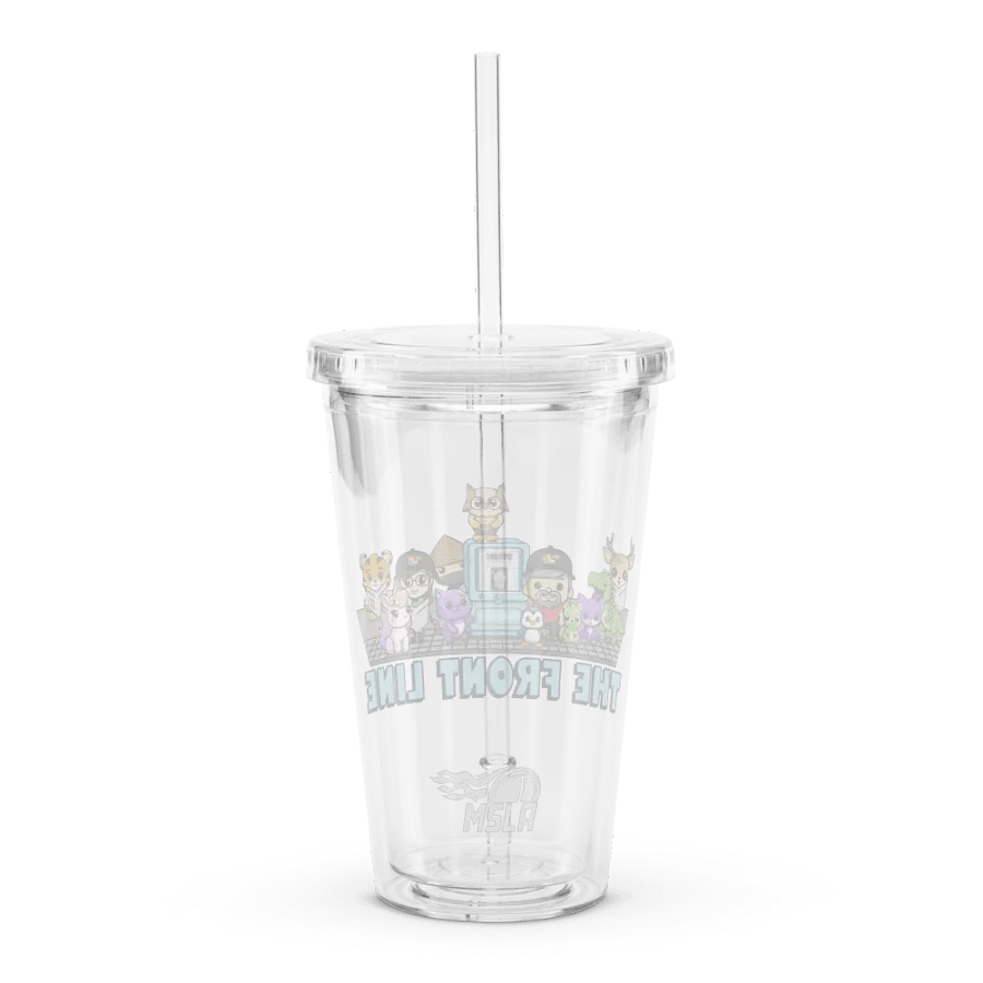 The Front Line - Double Wall Clear Plastic Tumbler product image (4)