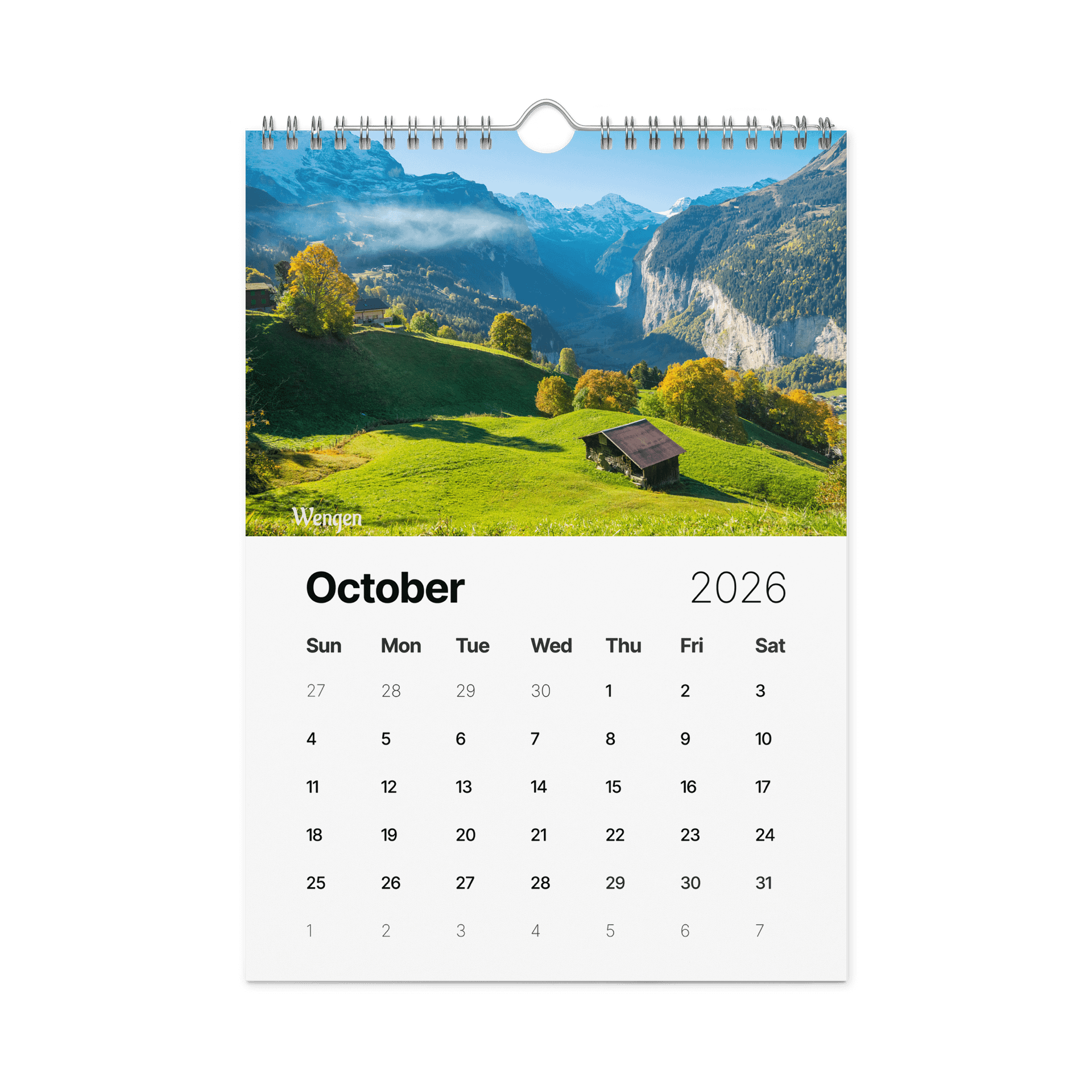 Swiss Landscapes Calendar 2026 product image (11)