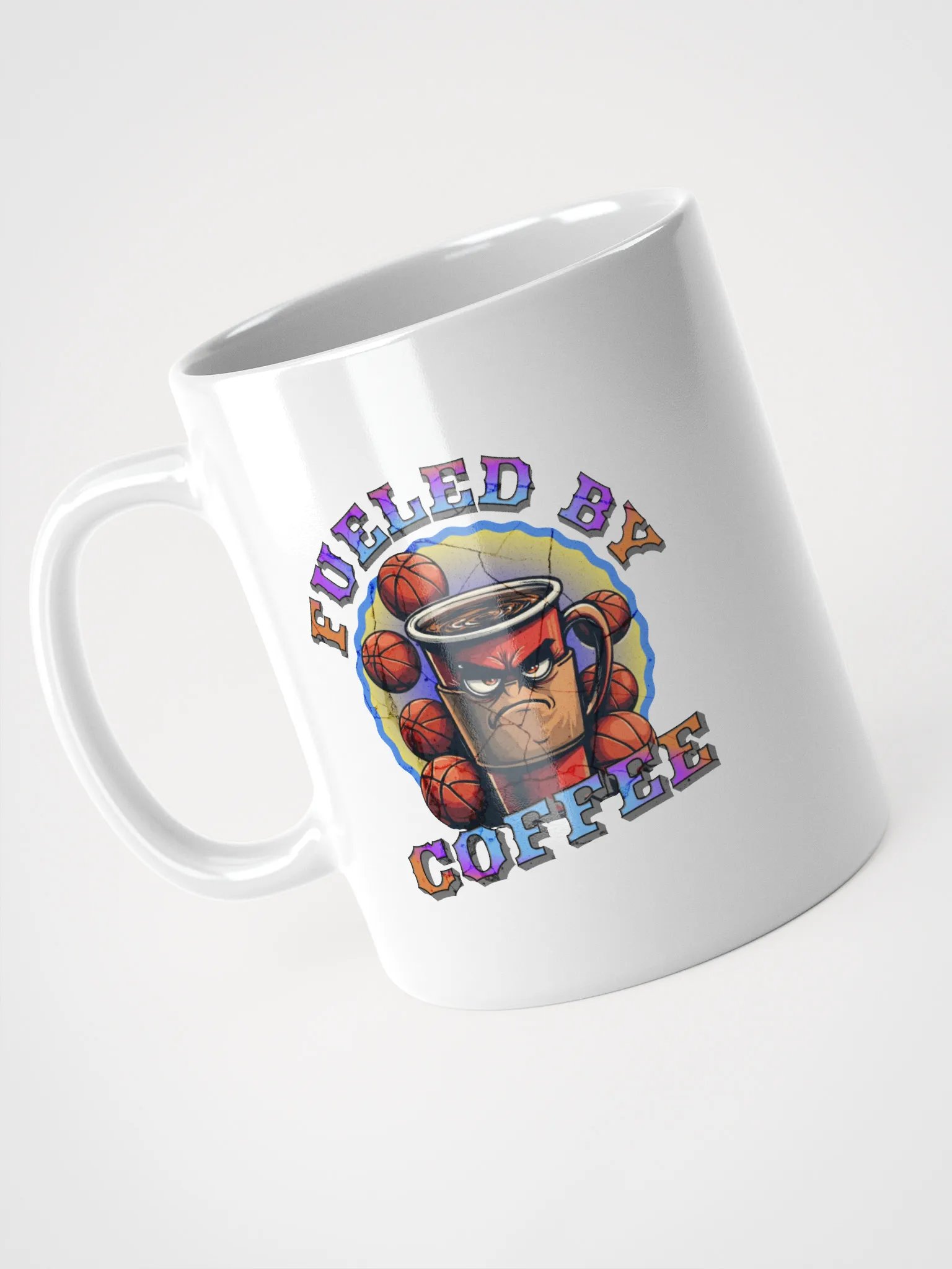 Fueled by Coffee Basketball Mug product image (2)