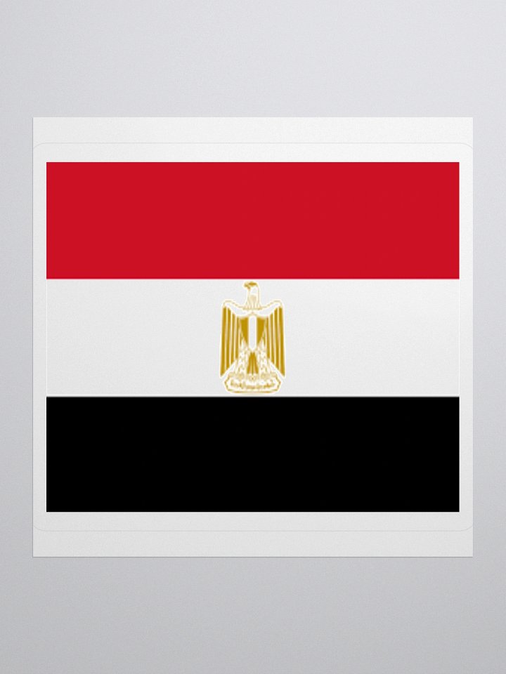Egypt Flag Sticker | Eagle of Saladin Design | Durable Vinyl | 3 Sizes product image (1)
