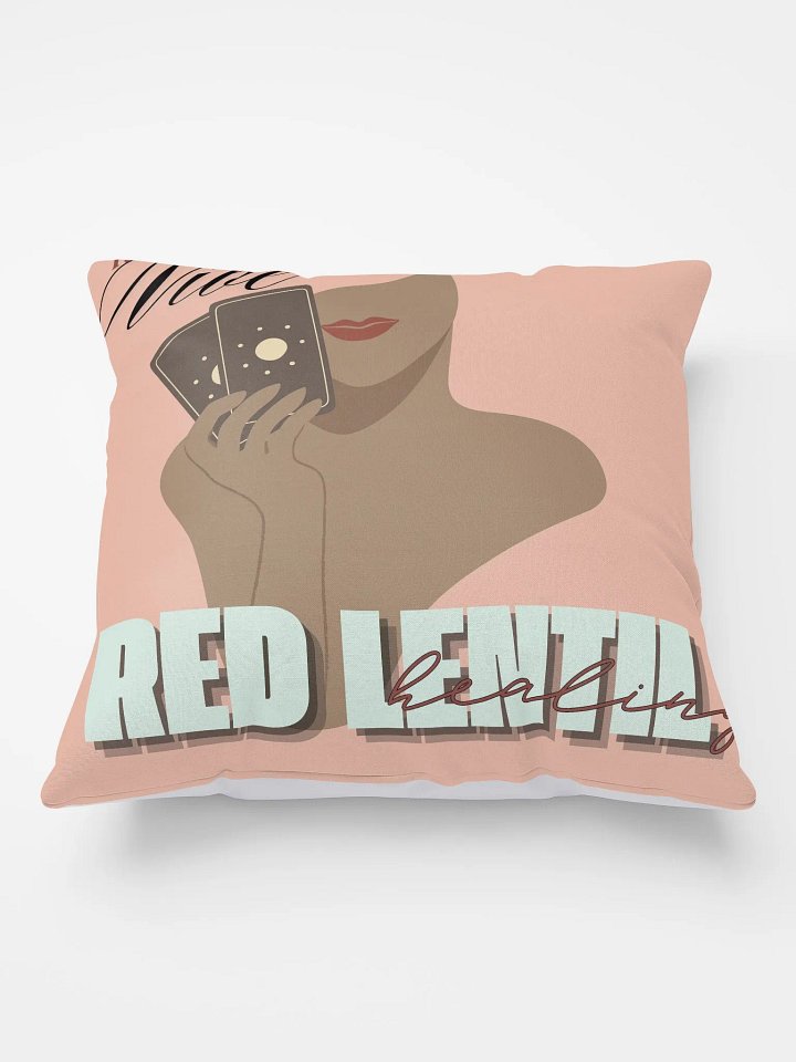 Red Lentil All-Over Print Pillow | Tarot product image (1)
