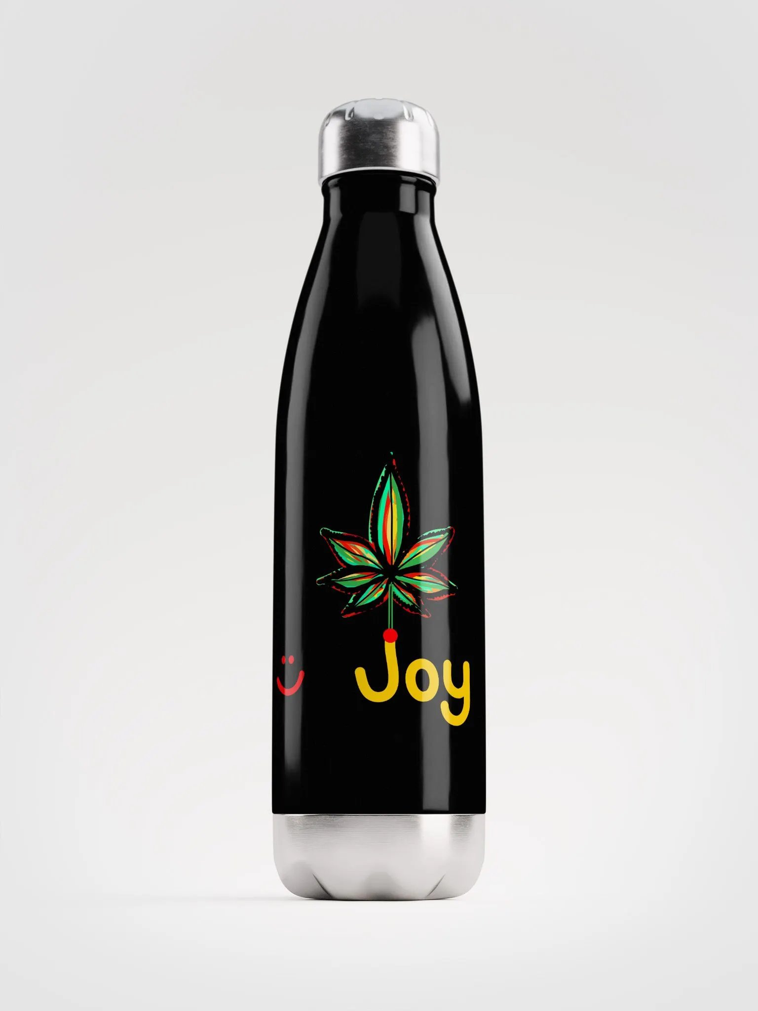 Joyful Leaf Stainless Steel Water Bottle product image (1)