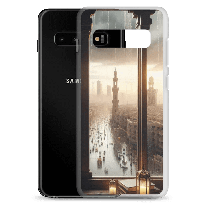 Rainy City View Samsung® Clear Case product image (7)
