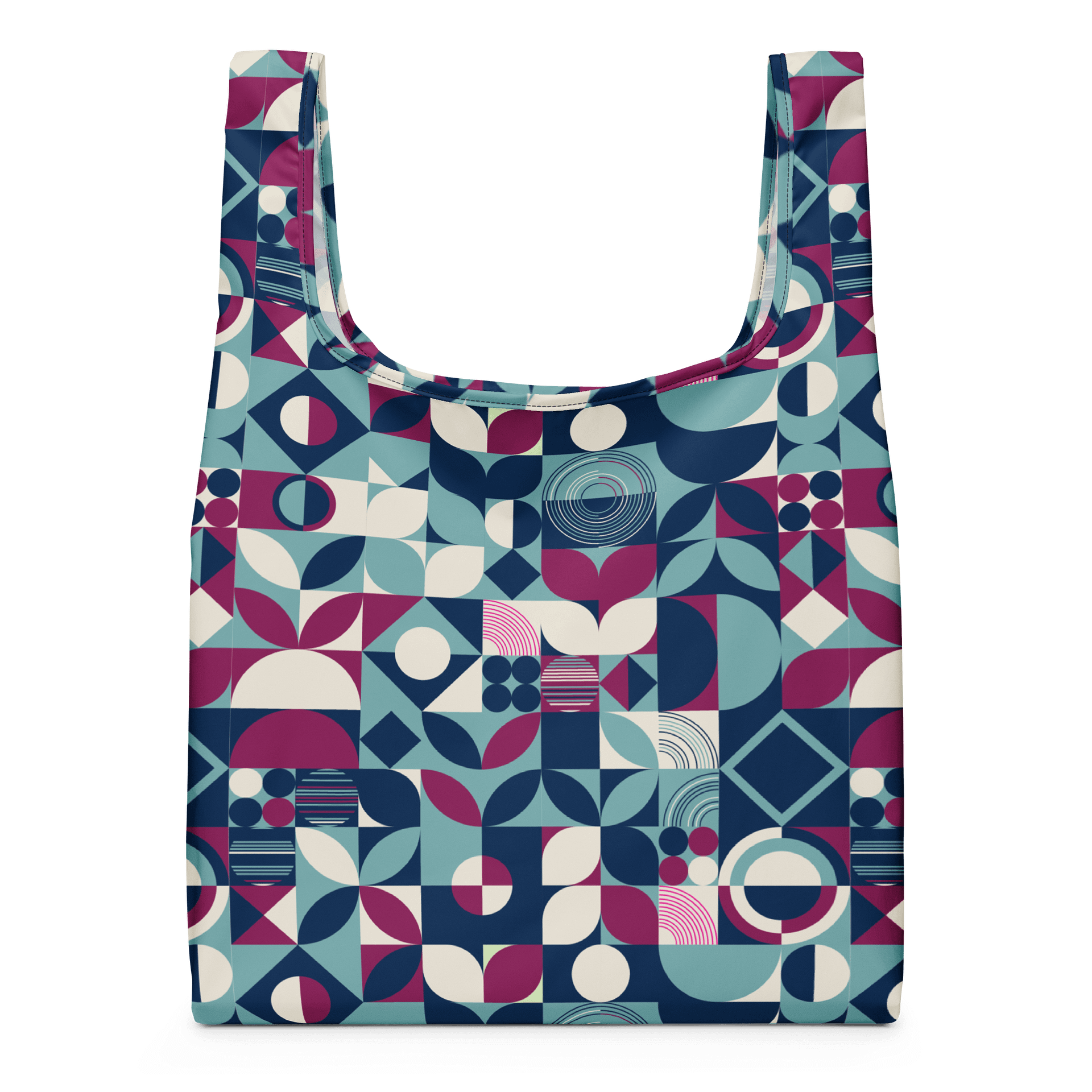 The Geometric Groove Tote Bag: Stylish and Eco-Friendly product image (1)