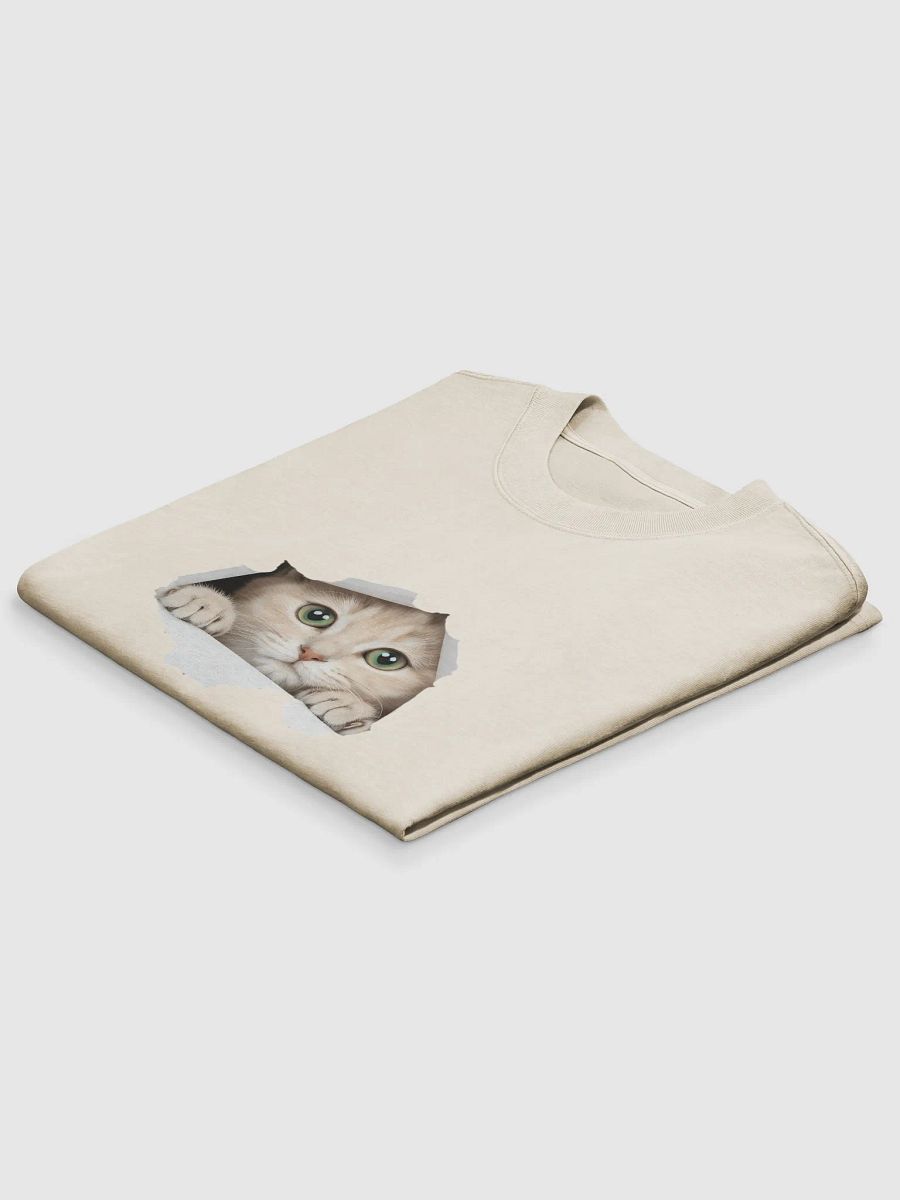 Peekaboo Kitty Oversized Faded T-Shirt product image (4)
