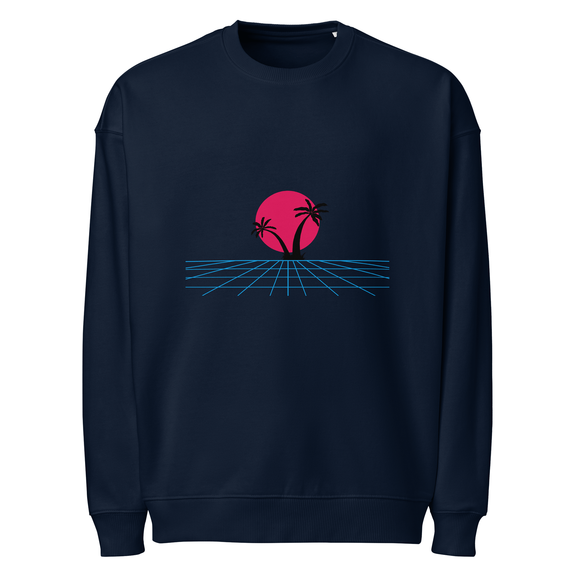 Neon Sunset Organic Oversized Sweatshirt product image (1)