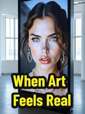 When Art feels too realistic! #artgallery #aiart #gallery #elegance #artist 