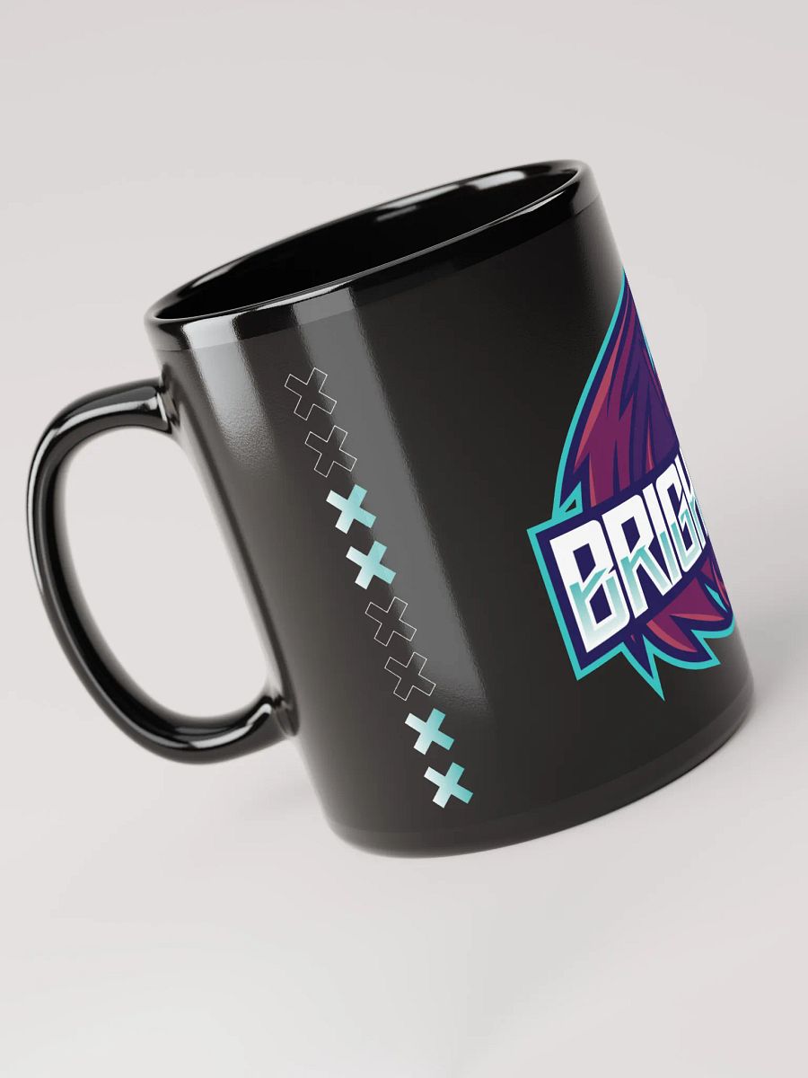 BrightS0L X Black Glossy Mug product image (3)