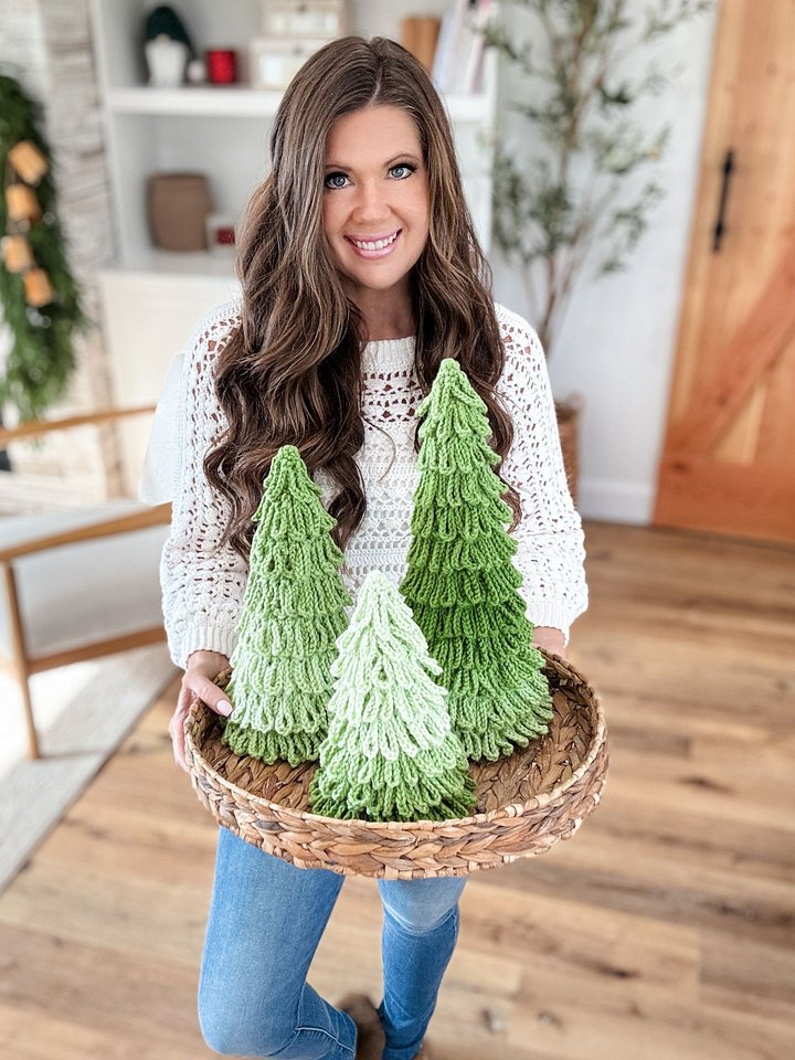 Ombre Loopy Trees Crochet Pattern product image (1)