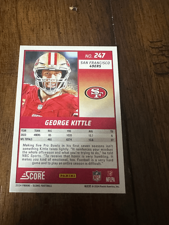 2024 Score George Kittle product image (2)