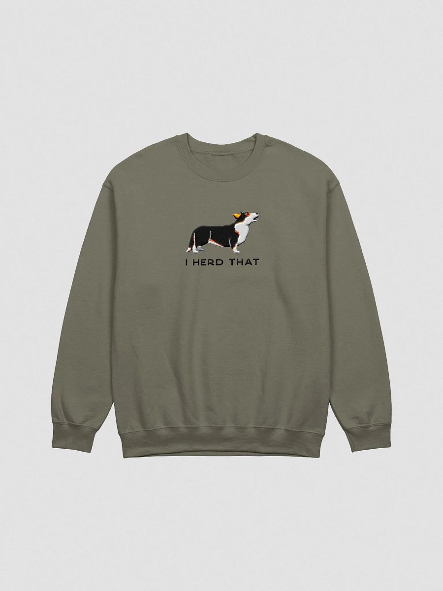 I Herd That Sweatshirt (Embroidered) of a Cardigan Welsh Corgi(Tricolor) product image (4)