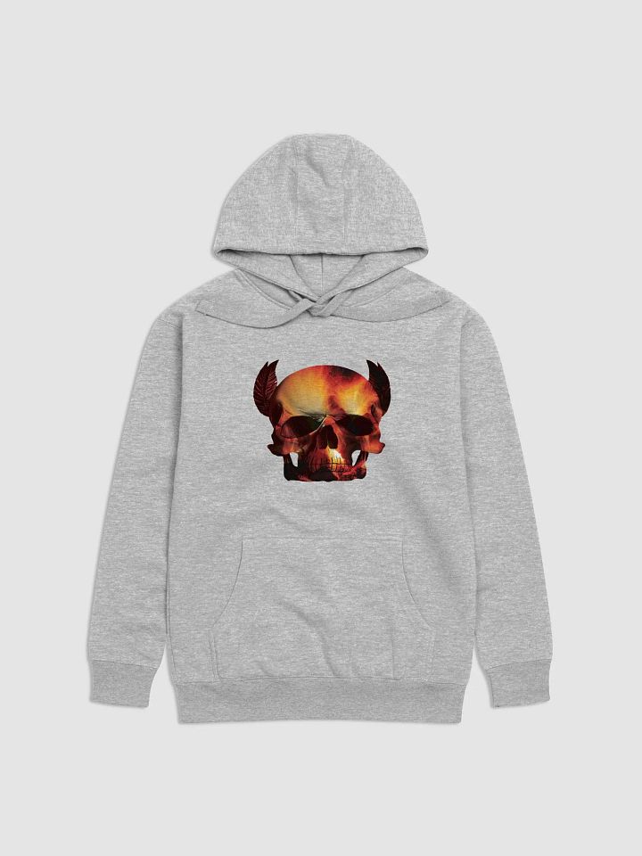 Skull with Fire Inside Skull, skulls, skull art design, skeleton, skull and bones, scary, skull tattoo, artistic skull, human skull, dark skull, bones, Halloween product image (2)