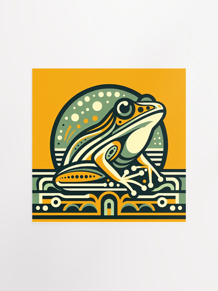 Art Deco Frog Poster in Five Sizes product image (2)