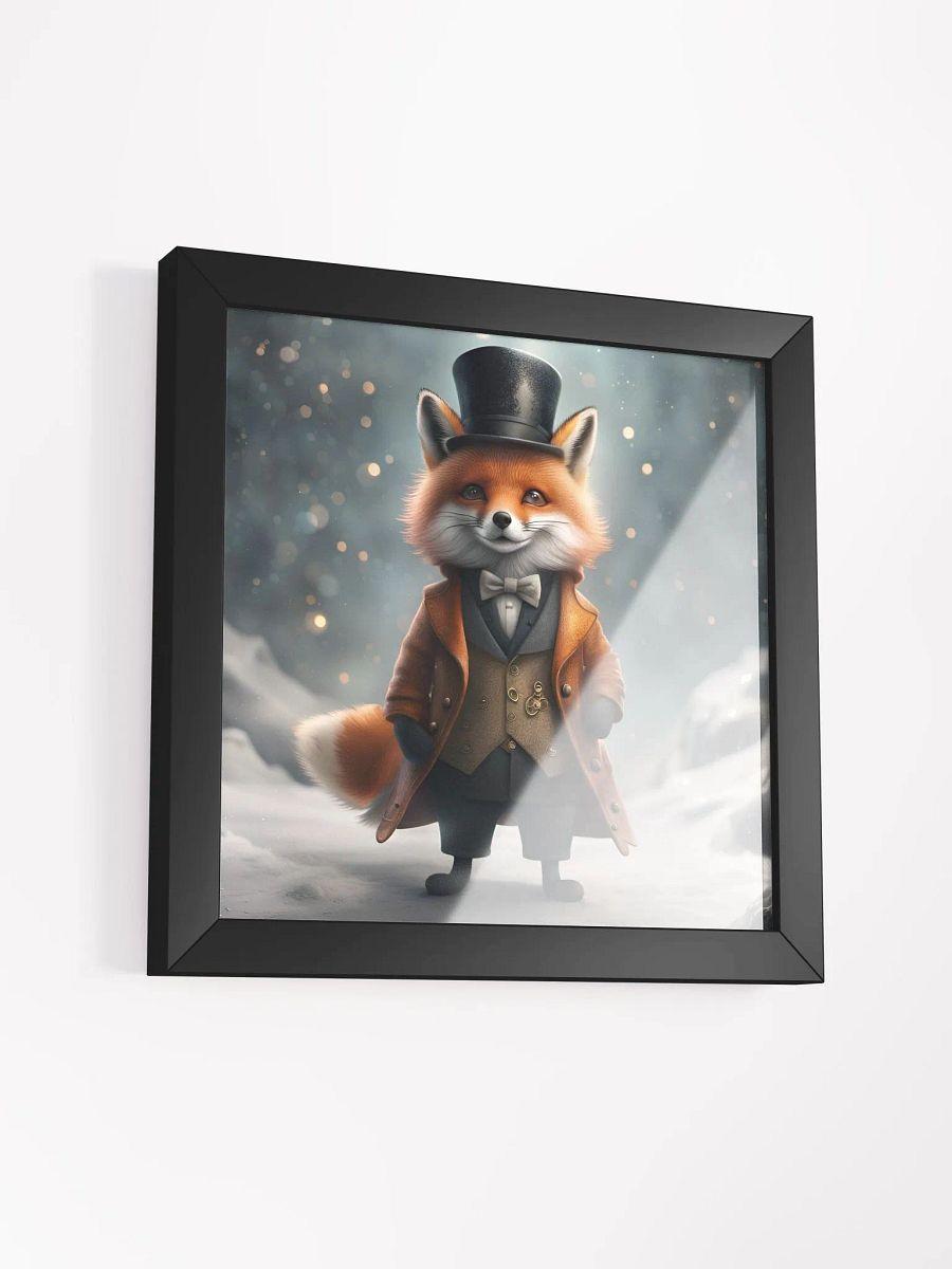 Framed Smart Dressed Fox Poster product image (3)