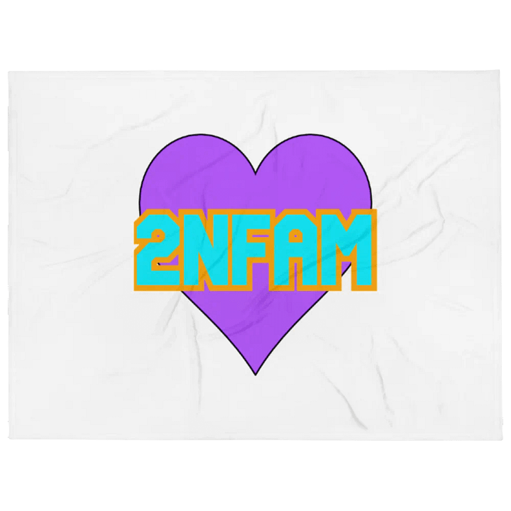 2NFAM Heart Blanket - White product image (1)
