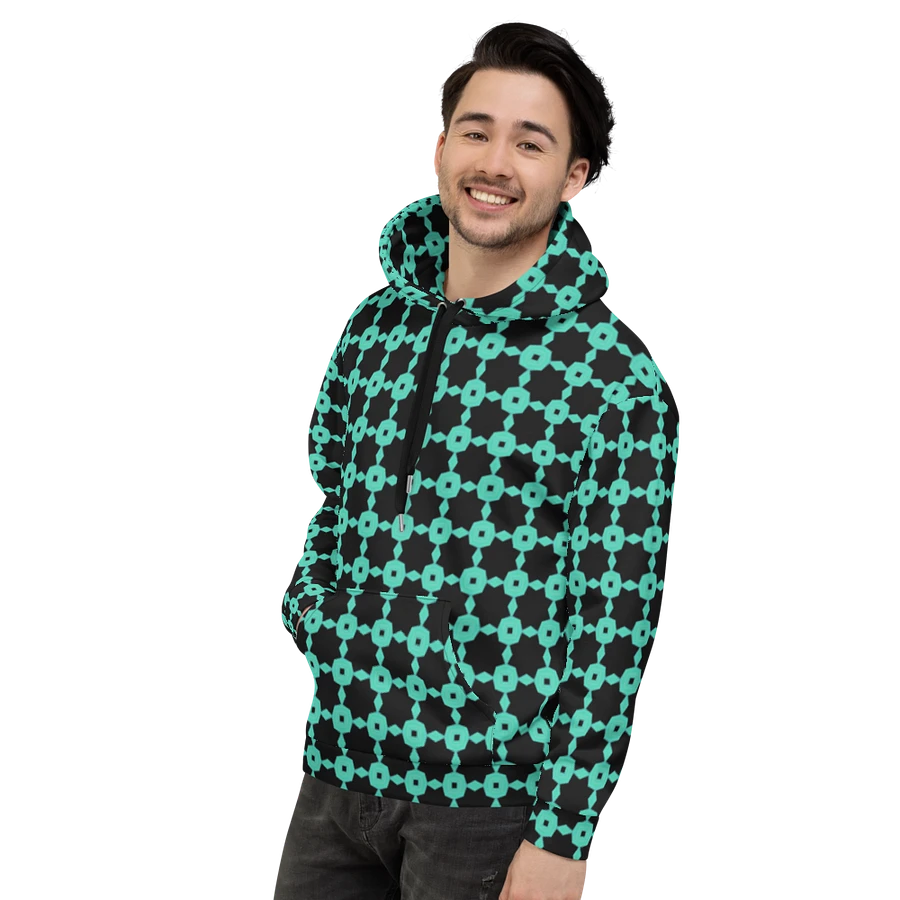 Abstract Repeating Chain Pattern Unisex All Over Print Hoodie product image (14)