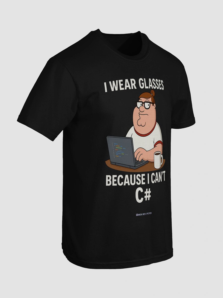 I Can't C# Developer Tee Black product image (7)