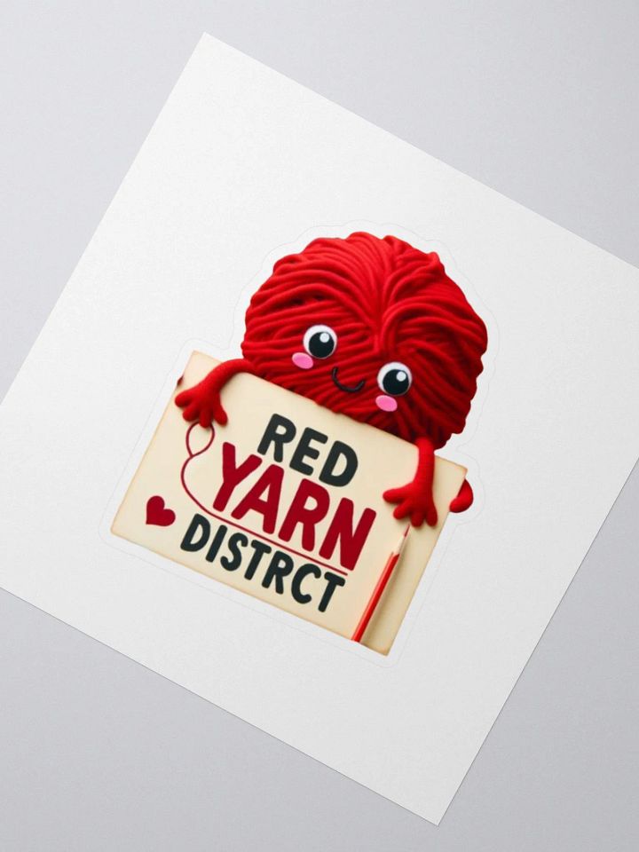 Red Yarn District Stickers product image (3)