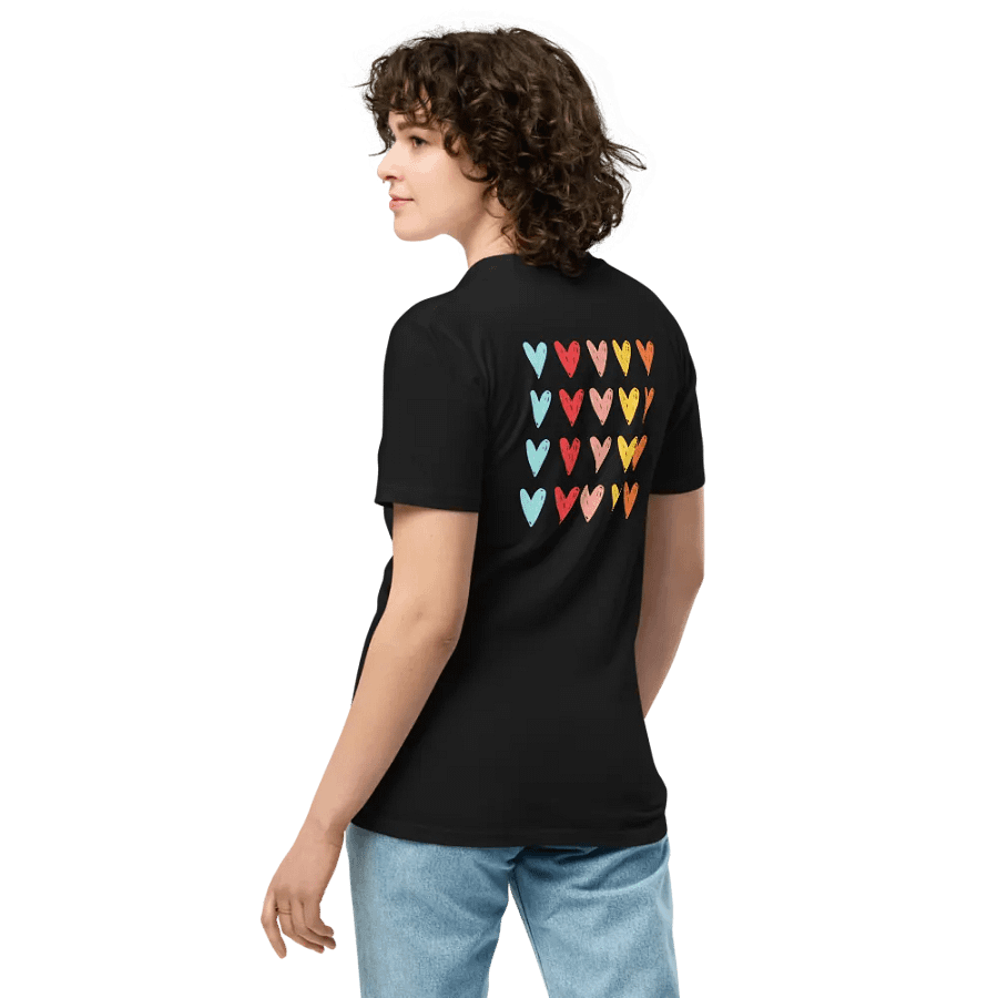 colourful hearts printed t-shirt product image (5)