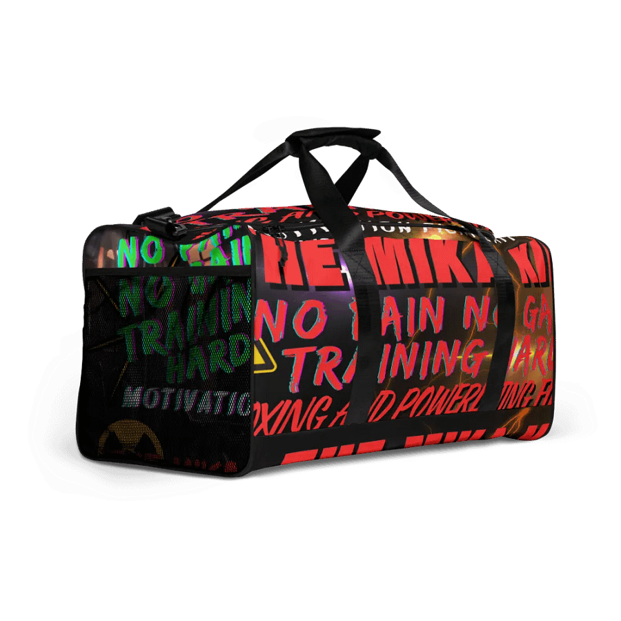 Bolsa de lona macuto sport para gimnasio deportes fitness boxeo By The Mika King Wear No Pain No Gain Training Hard Serie. product image (12)