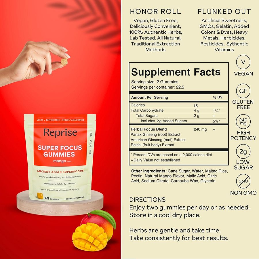 Super Focus Gummies by Reprise product image (6)