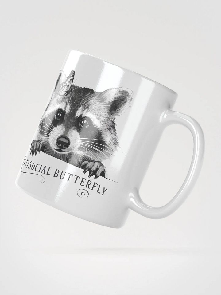 Antisocial Butterfly Raccoon Mug product image (5)