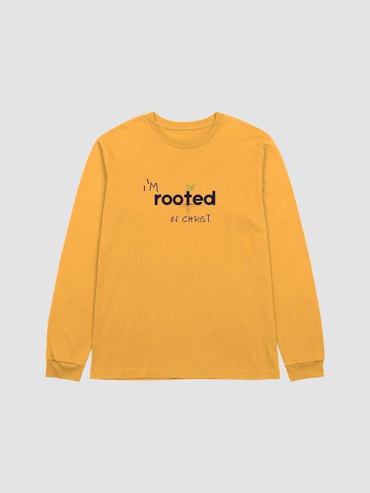 I'm Rooted in Christ Long Sleeve Shirt | Lightweight Bella + Canvas product image (2)