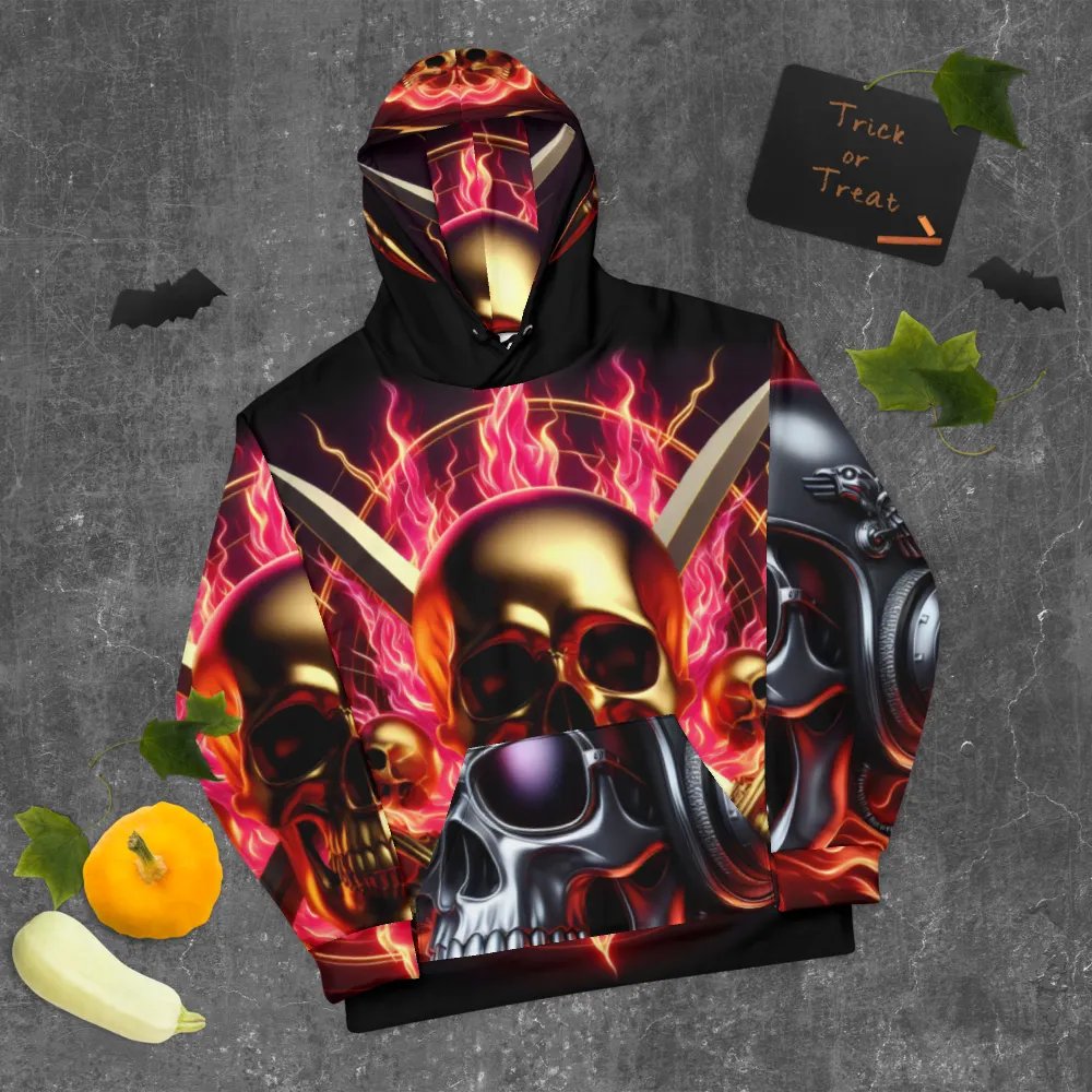 Reign of Fire - Unisex Skull Hoodie #39 product image (9)