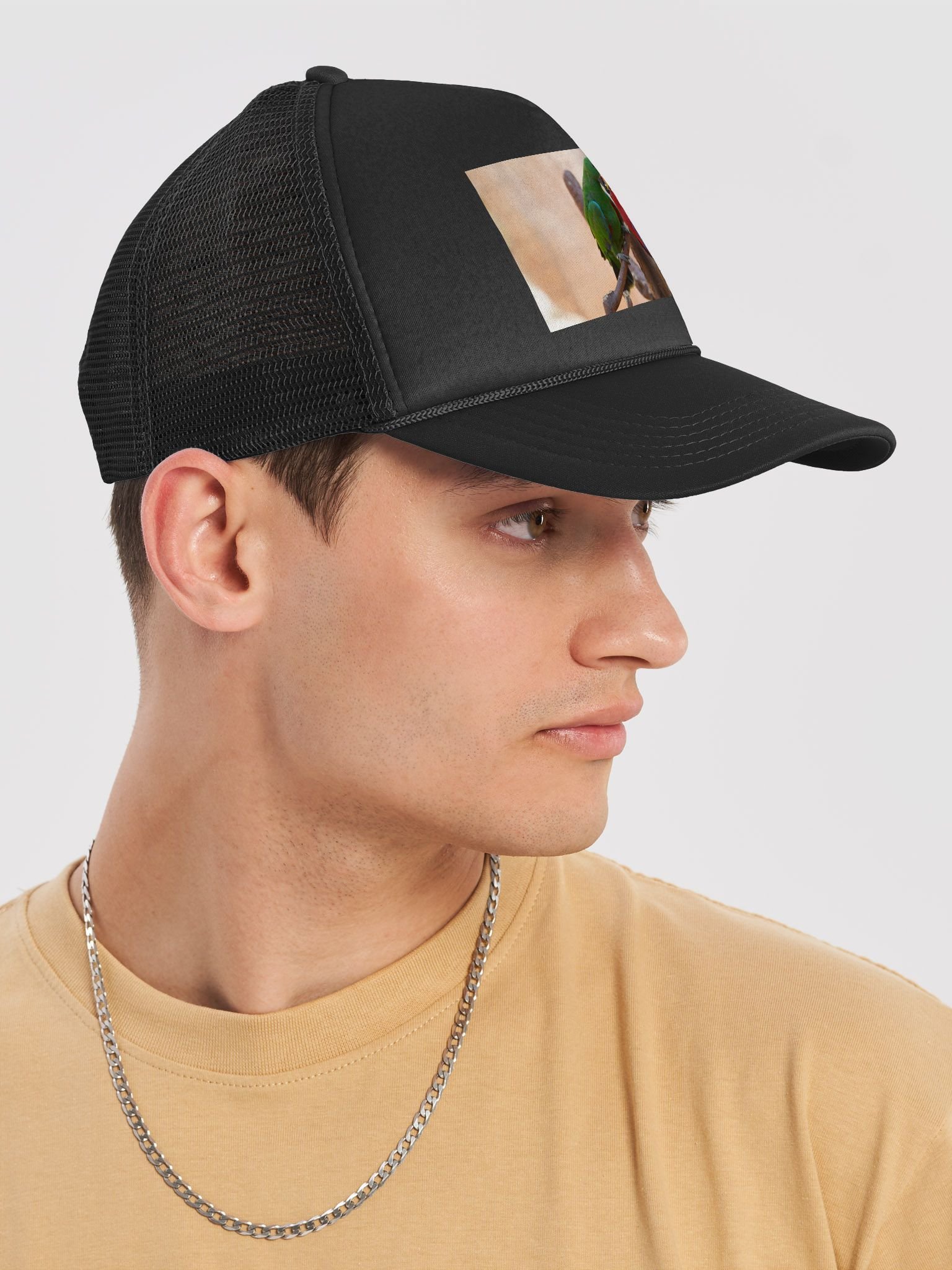 Vibrant Parrot Duo Trucker Hat product image (6)