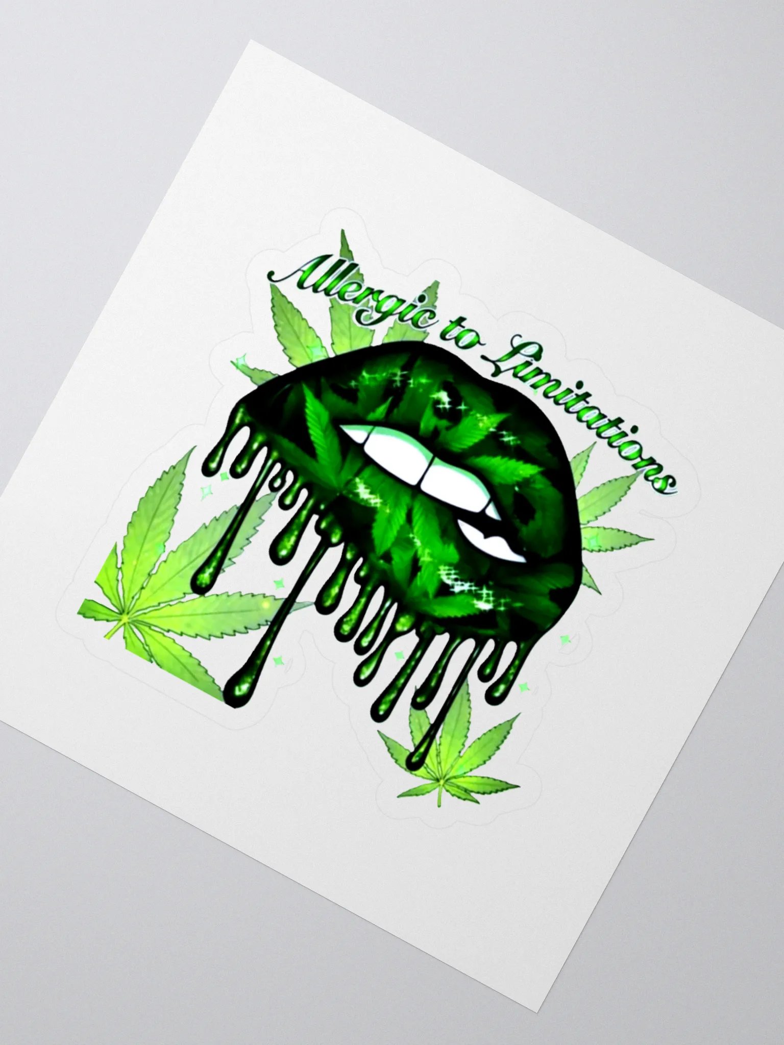 "Allergic to Limitations" Stickers – KingMafiaGaming product image (2)