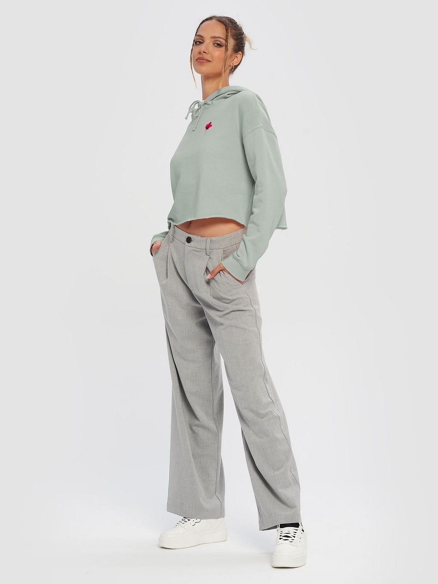 TROIB Cropped Hoodie in blue product image (6)