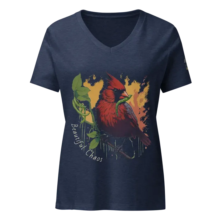 Beautiful Chaos - Green Bean Thief | Women’s V-Neck T-Shirt product image (21)
