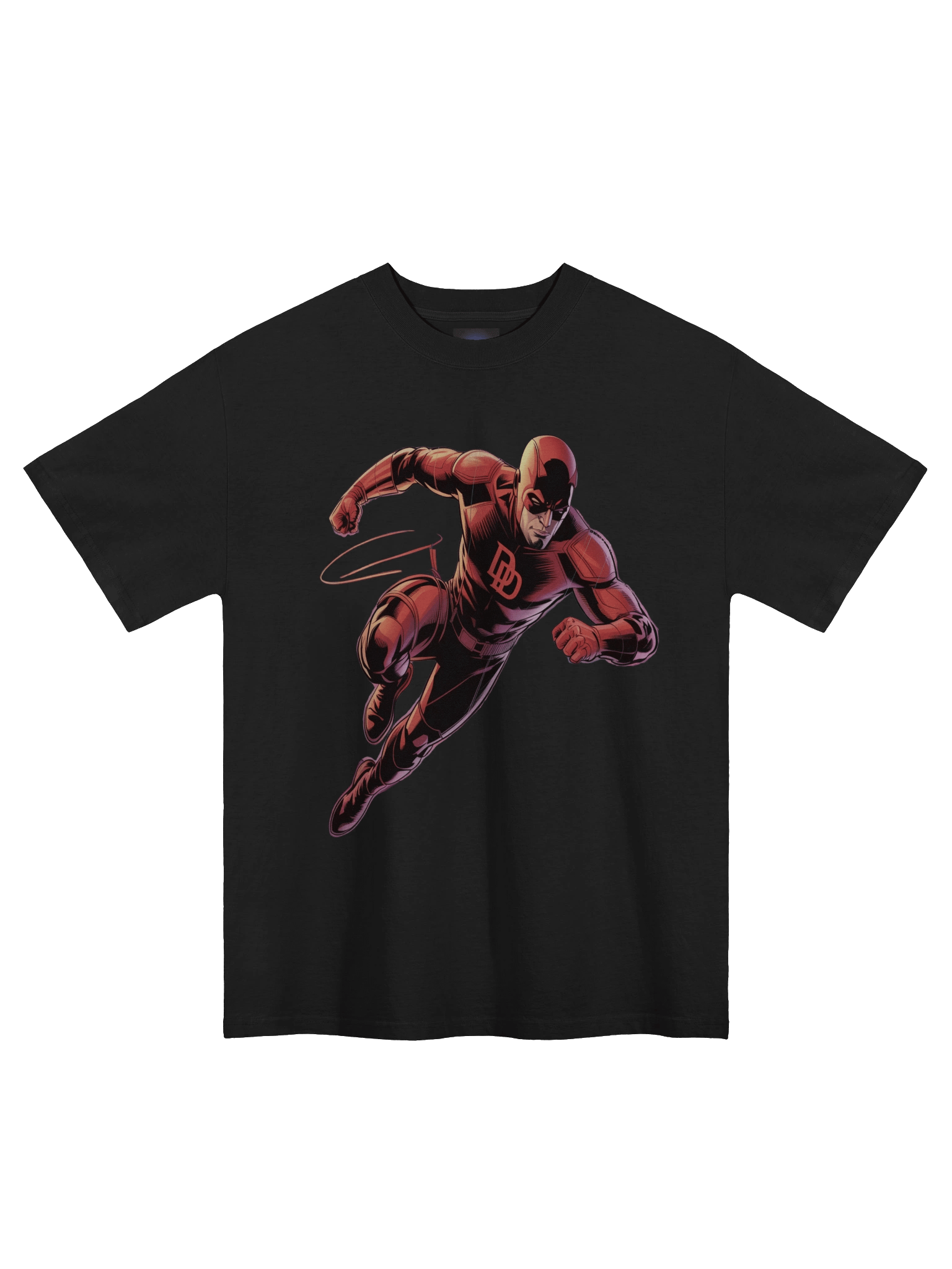 Daredevil's Shadow Leap – Premium Oversized Faded T-Shirt product image (3)