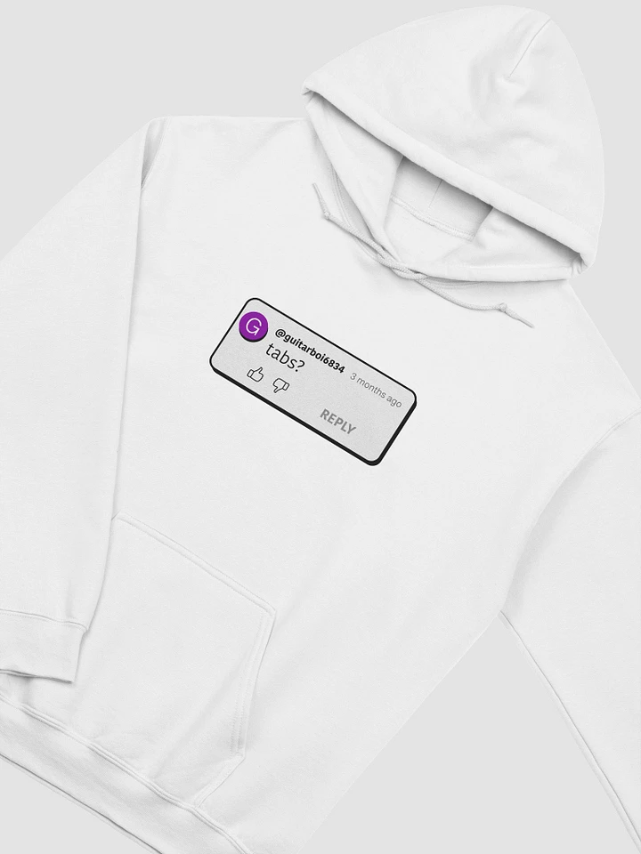 YouTube comment - tabs? - Hoodie product image (1)