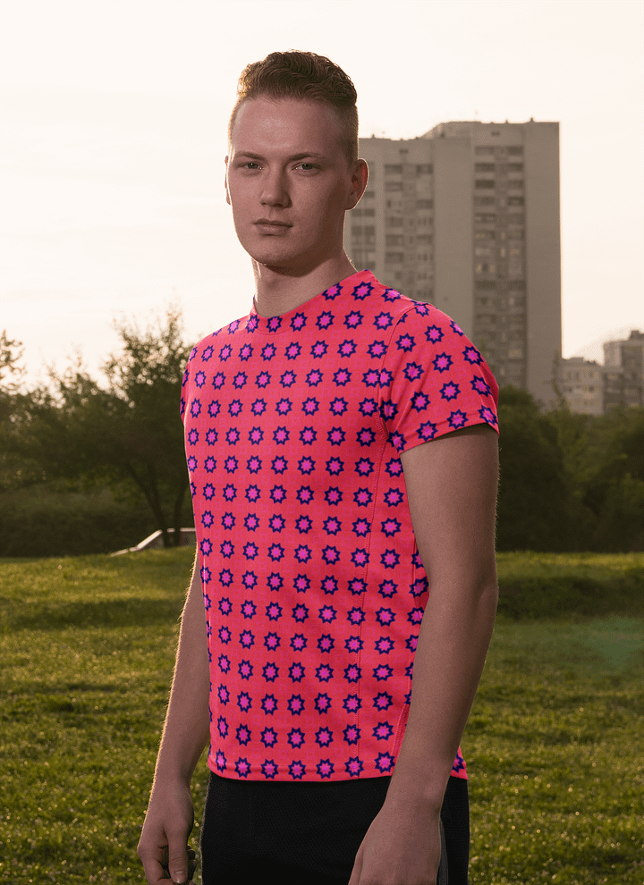 Abstract Red Men's Crewneck T Shirt product image (1)
