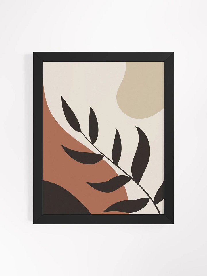 Modern Minimalist Botanical Framed Poster product image (1)