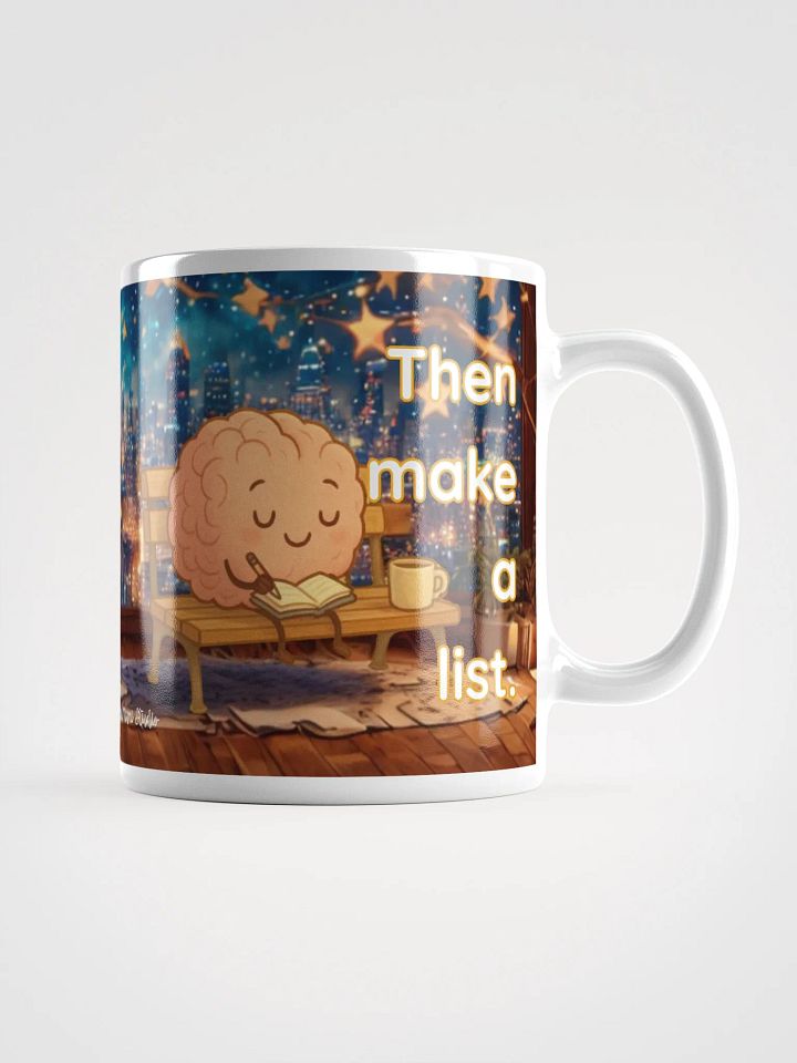 Dream Big Then Make a List - Kawaii Motivational Coffee Mug product image (1)
