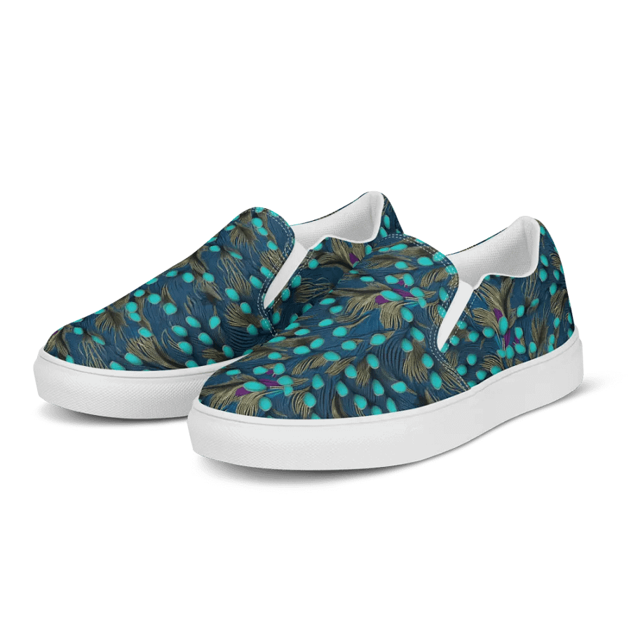 Peacock Splendor Canvas Slip-Ons product image (6)