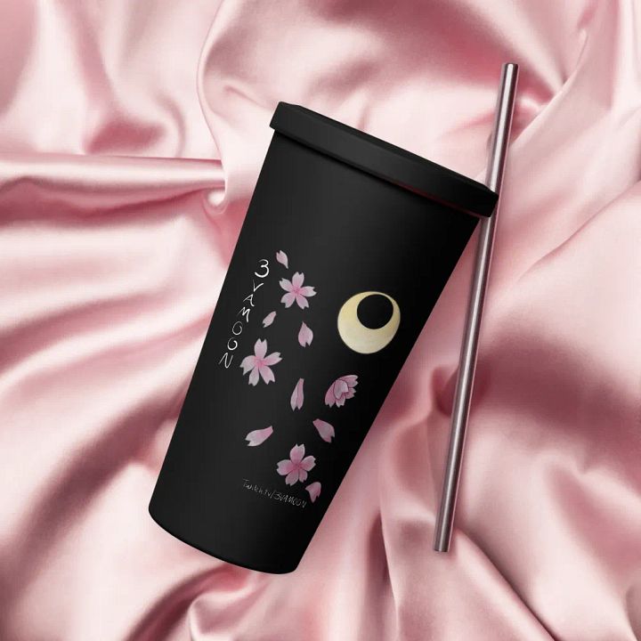 Sakura Blossom Insulated Tumbler w/ Straw product image (1)