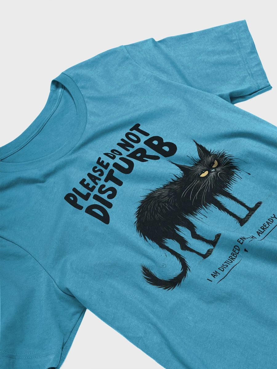 Grumpy Black Cat T-Shirt – Stress Level: Maximum product image (3)