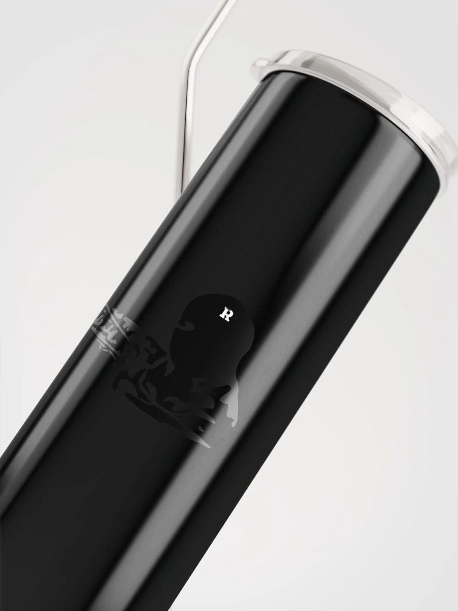 Elegant black water bottle with a masculine design product image (4)