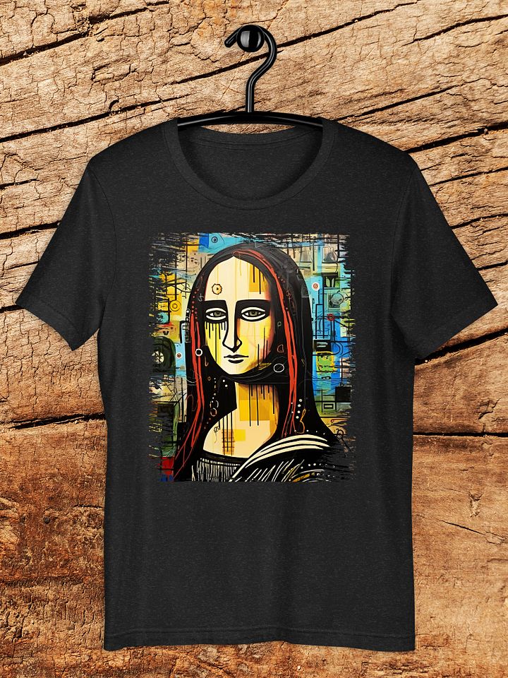 Gothic Mona Lisa Artistic Portrait Graphic Unisex T-Shirt product image (1)