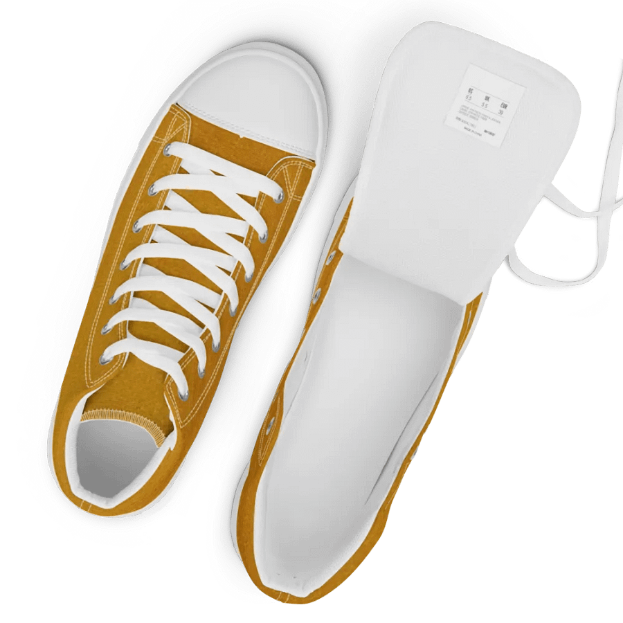Ladies high-top high quality handmade canvas sneakers product image (5)