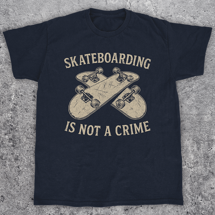 Skateboarding is not a crime, Skate t-shirt, Unisex product image (1)