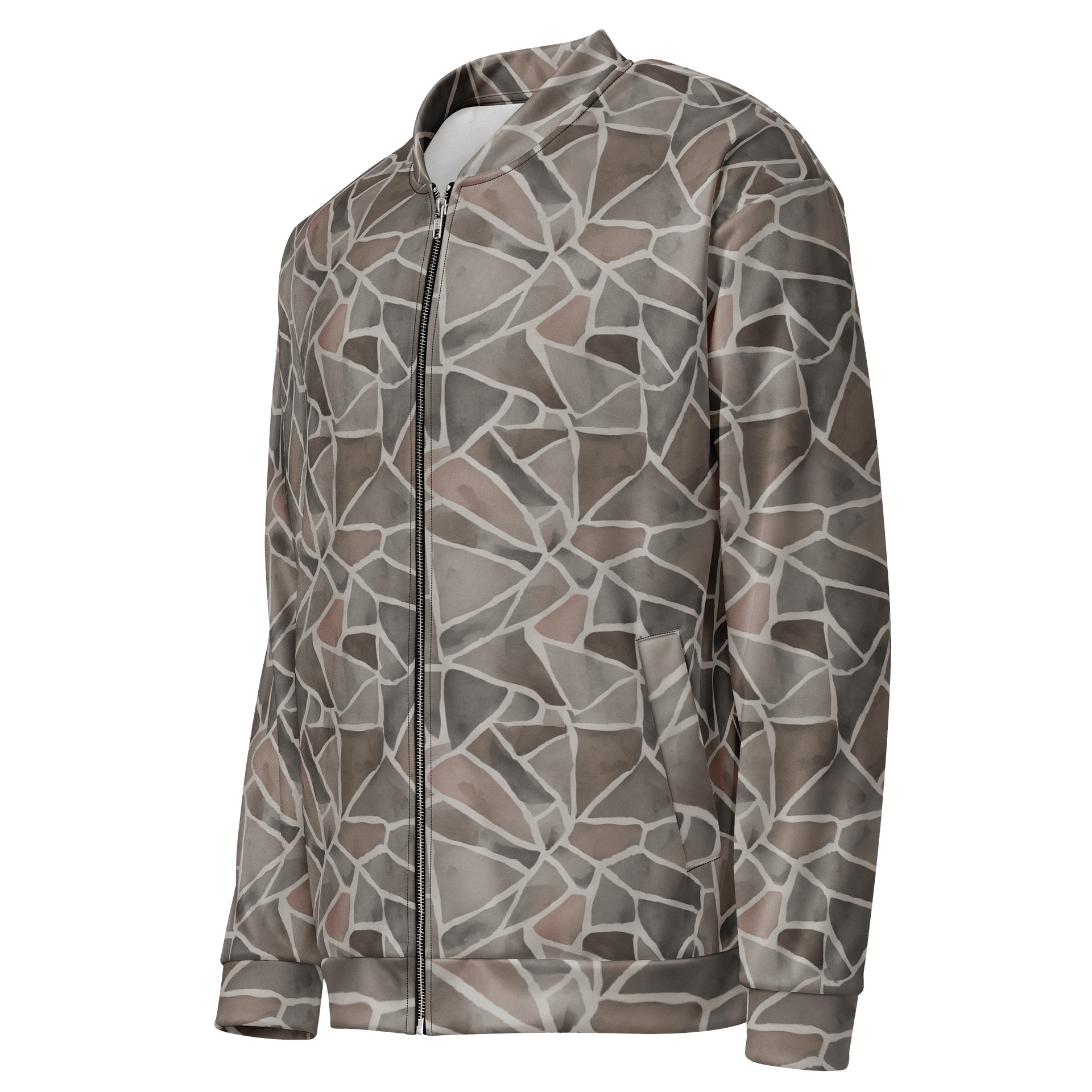 Rock Pattern Bomber Jacket product image (3)